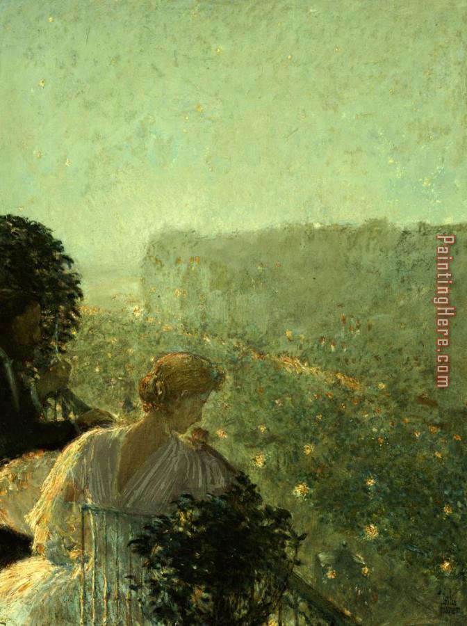 childe hassam Summer Evening in Paris